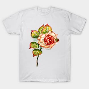 Watercolor Rose T-Shirt